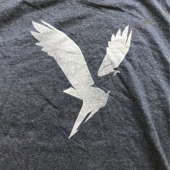 American Eagle Mens T-Shirt Size XXL Super Soft Standard Fit Graphic Tee Navy - Picture 8 of 10